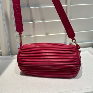 LOEWE Large bracelet pouch in pleated nappa (Pink)